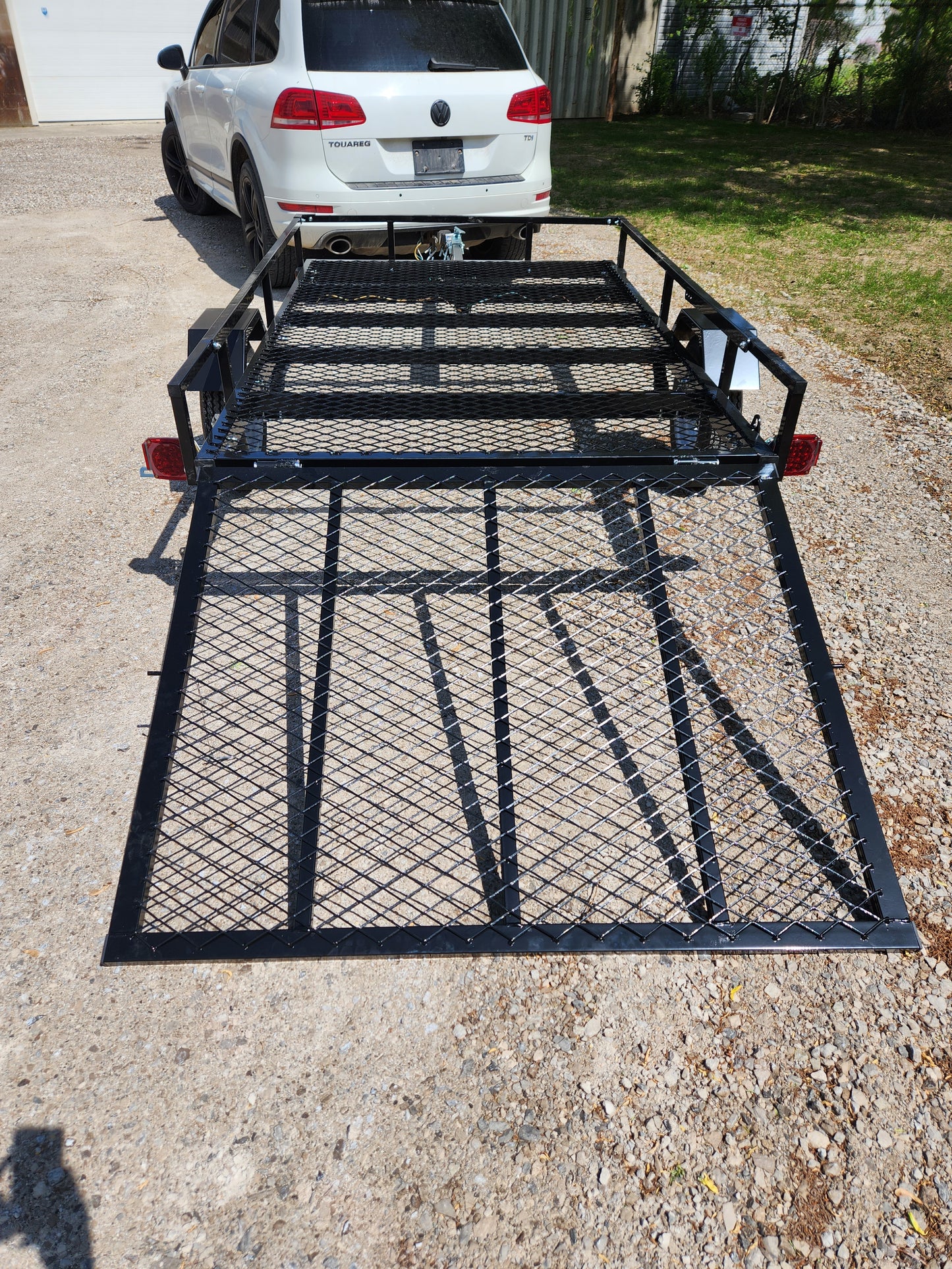5x8 UTILITY TRAILER WITH GATES AND TILT! BLACK