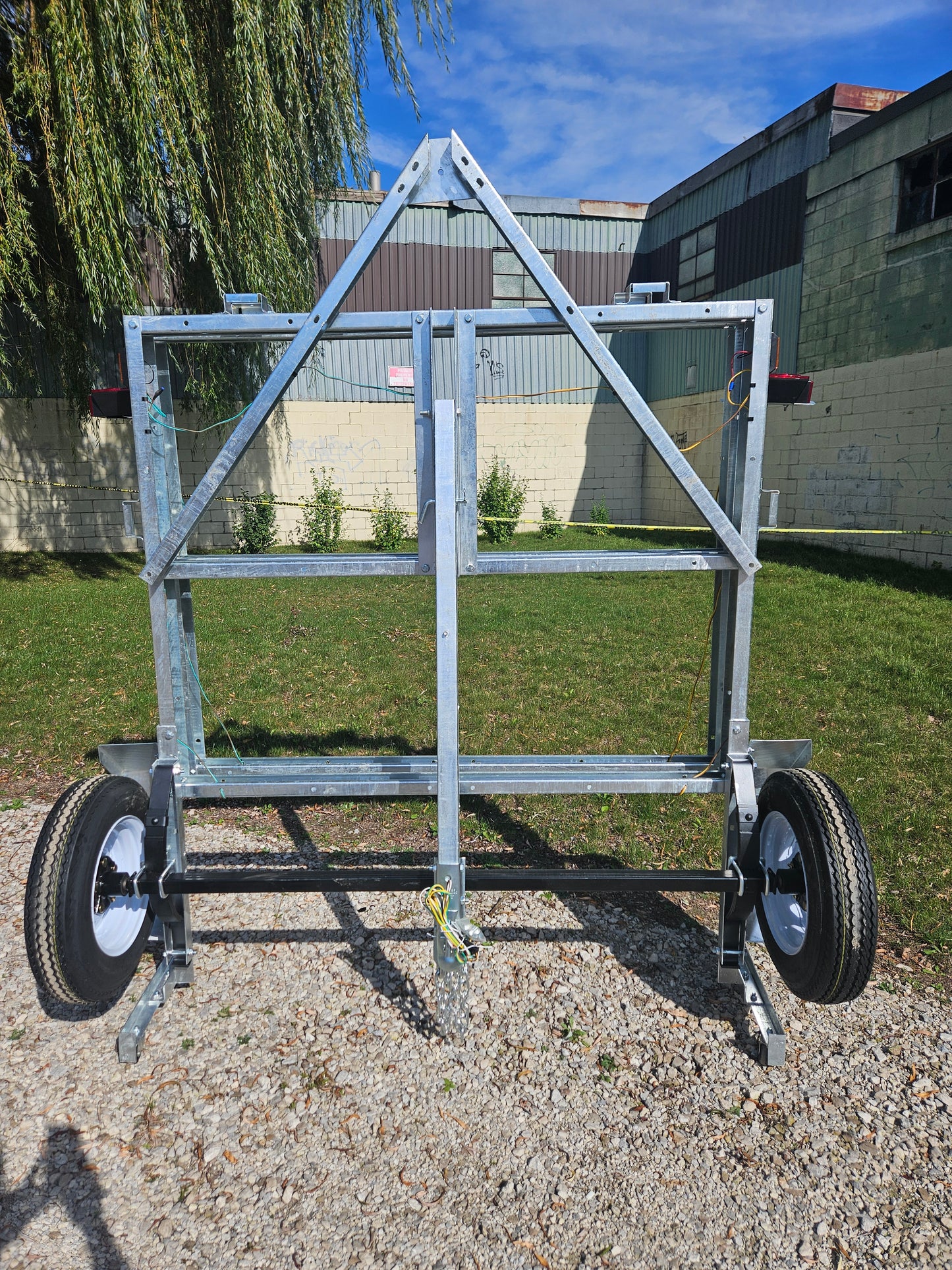 FREEDOM ULTRA 5X8 GALVANIZED FOLDING UTILITY TRAILER