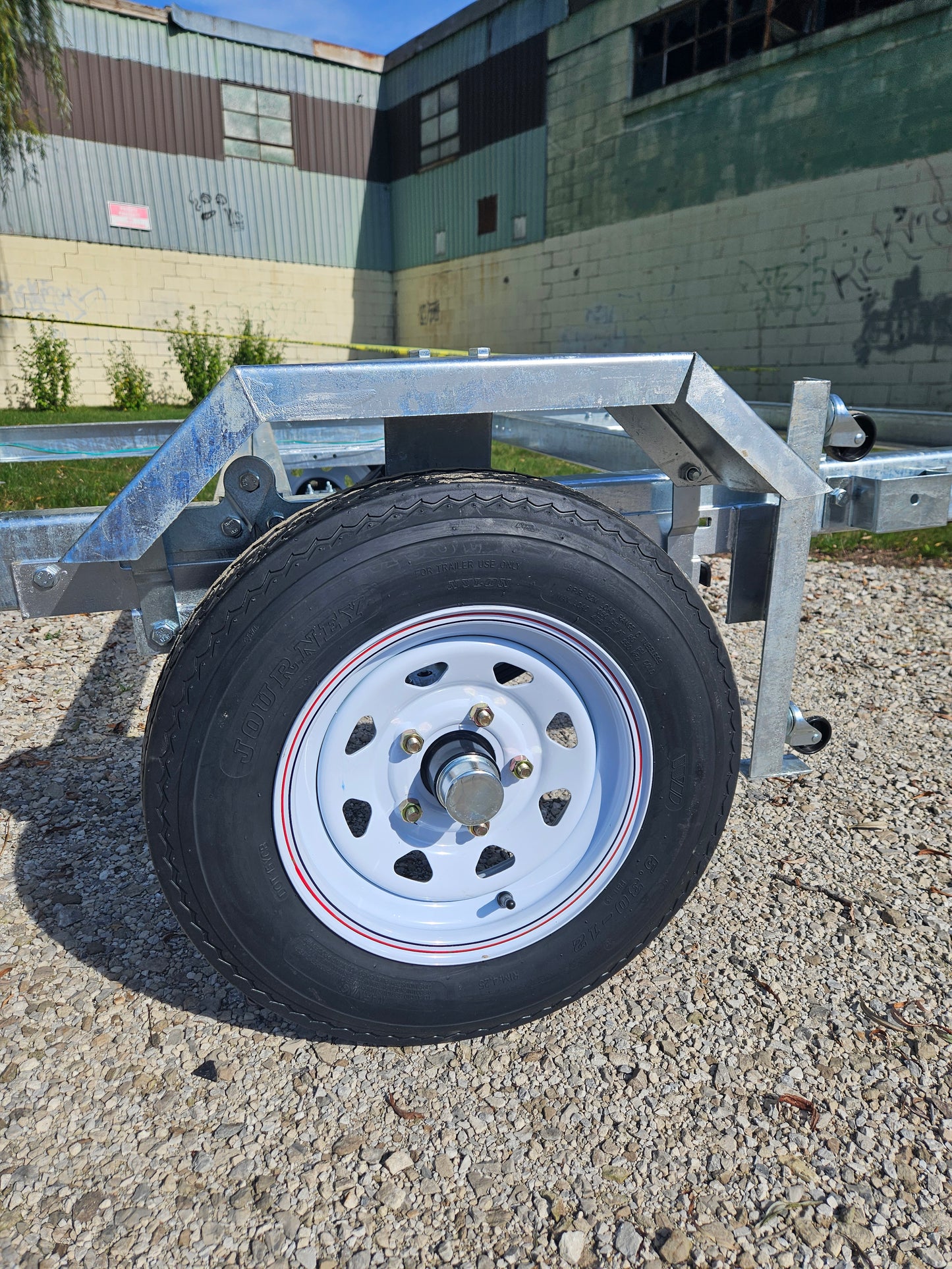 FREEDOM ULTRA 5X8 GALVANIZED FOLDING UTILITY TRAILER