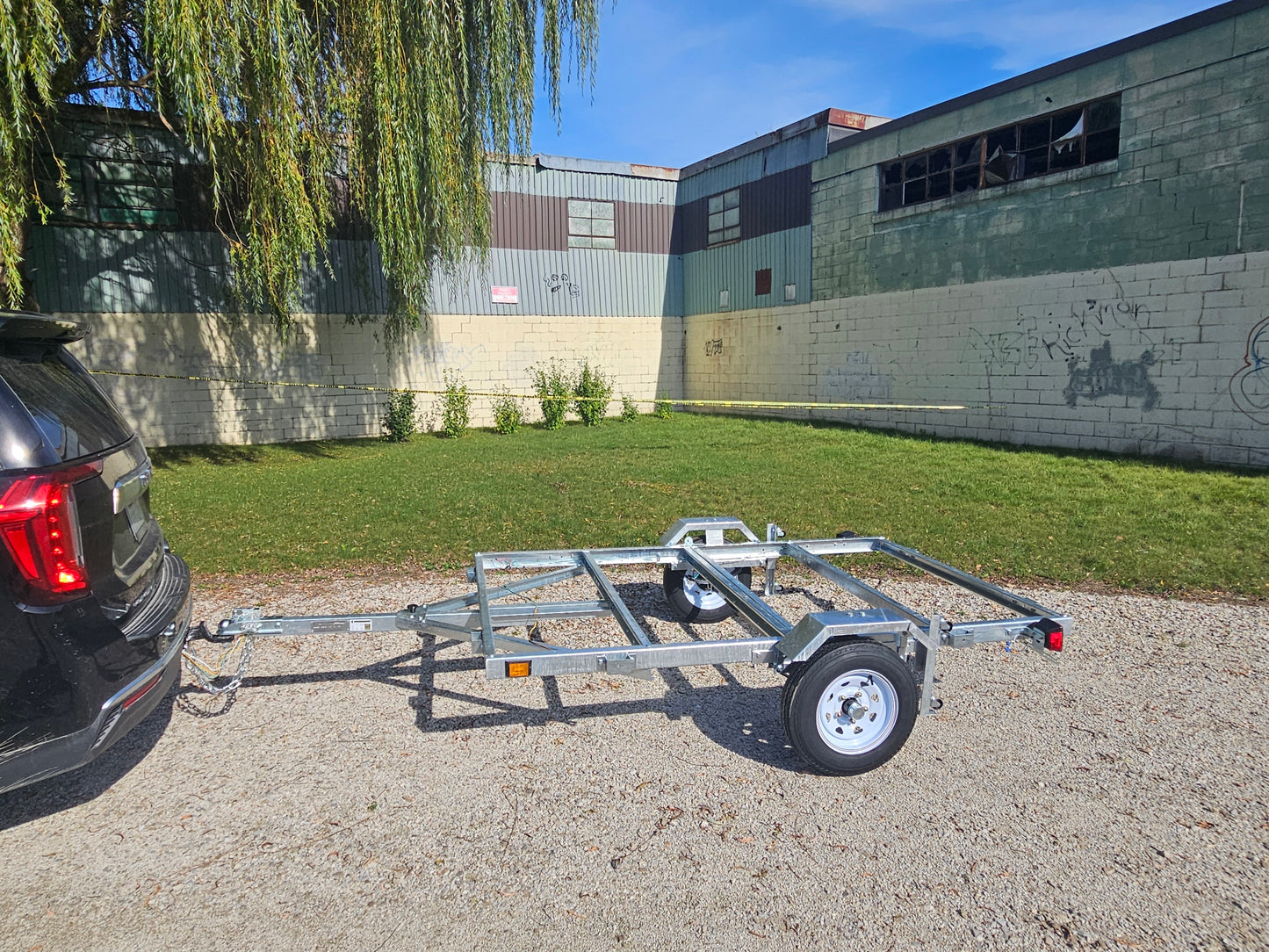 FREEDOM ULTRA 5X8 GALVANIZED FOLDING UTILITY TRAILER