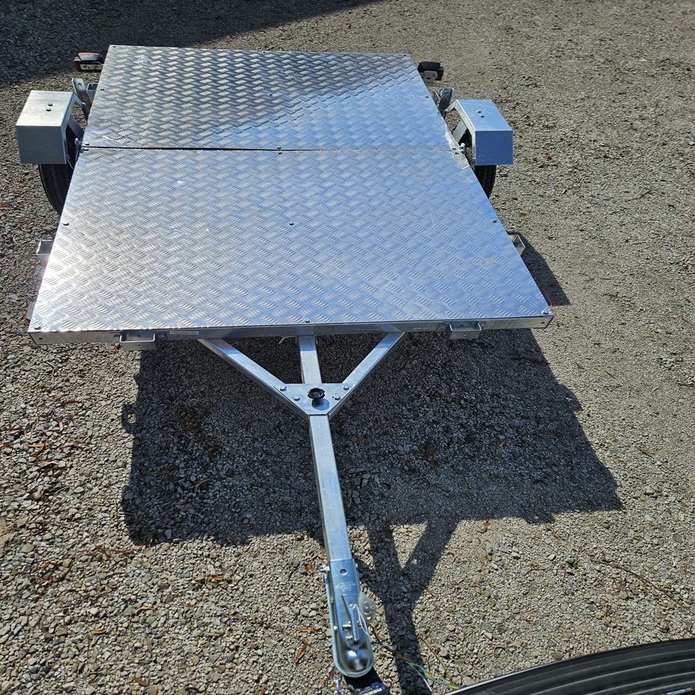 FREEDOM ULTRA 5X8 GALVANIZED FOLDING UTILITY TRAILER