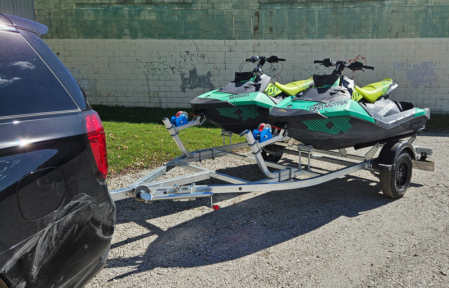 DOUBLE PWC/ JET SKI / SEA-D00 TRAILER THE FAST FISH TANDEM!