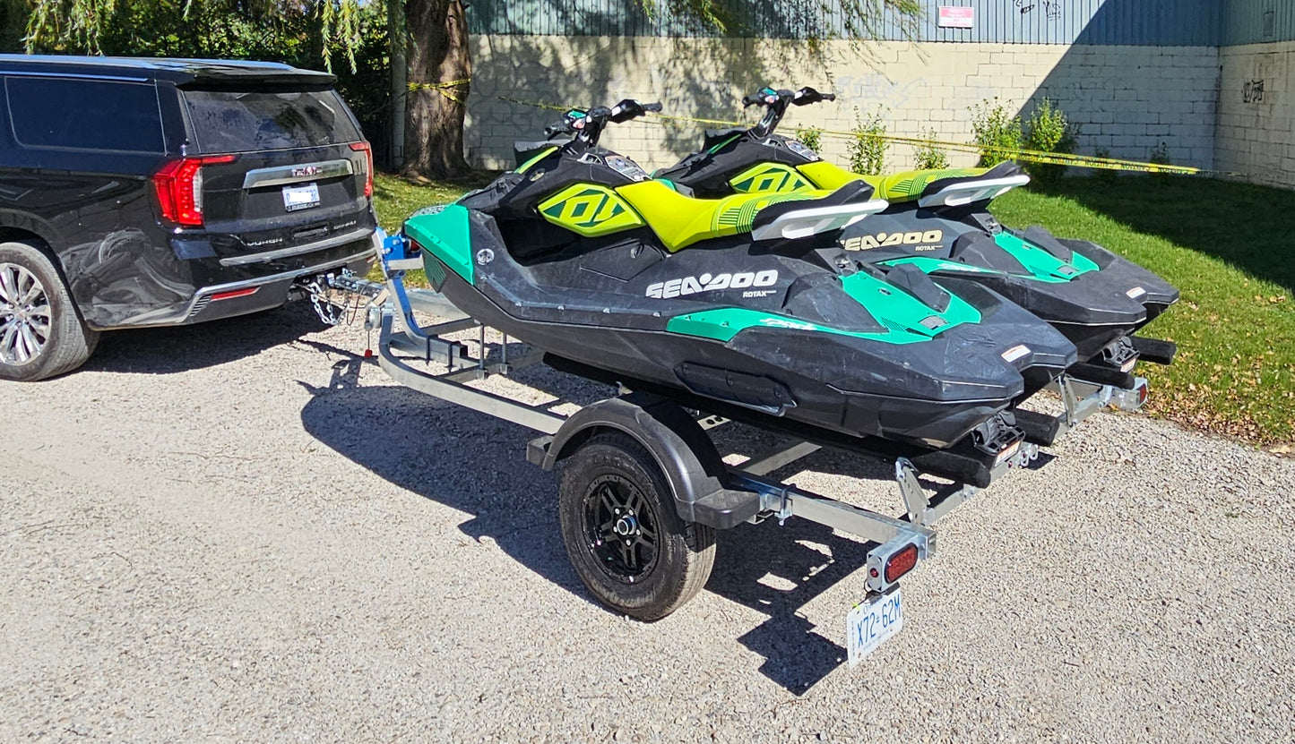 DOUBLE PWC/ JET SKI / SEA-D00 TRAILER THE FAST FISH TANDEM!