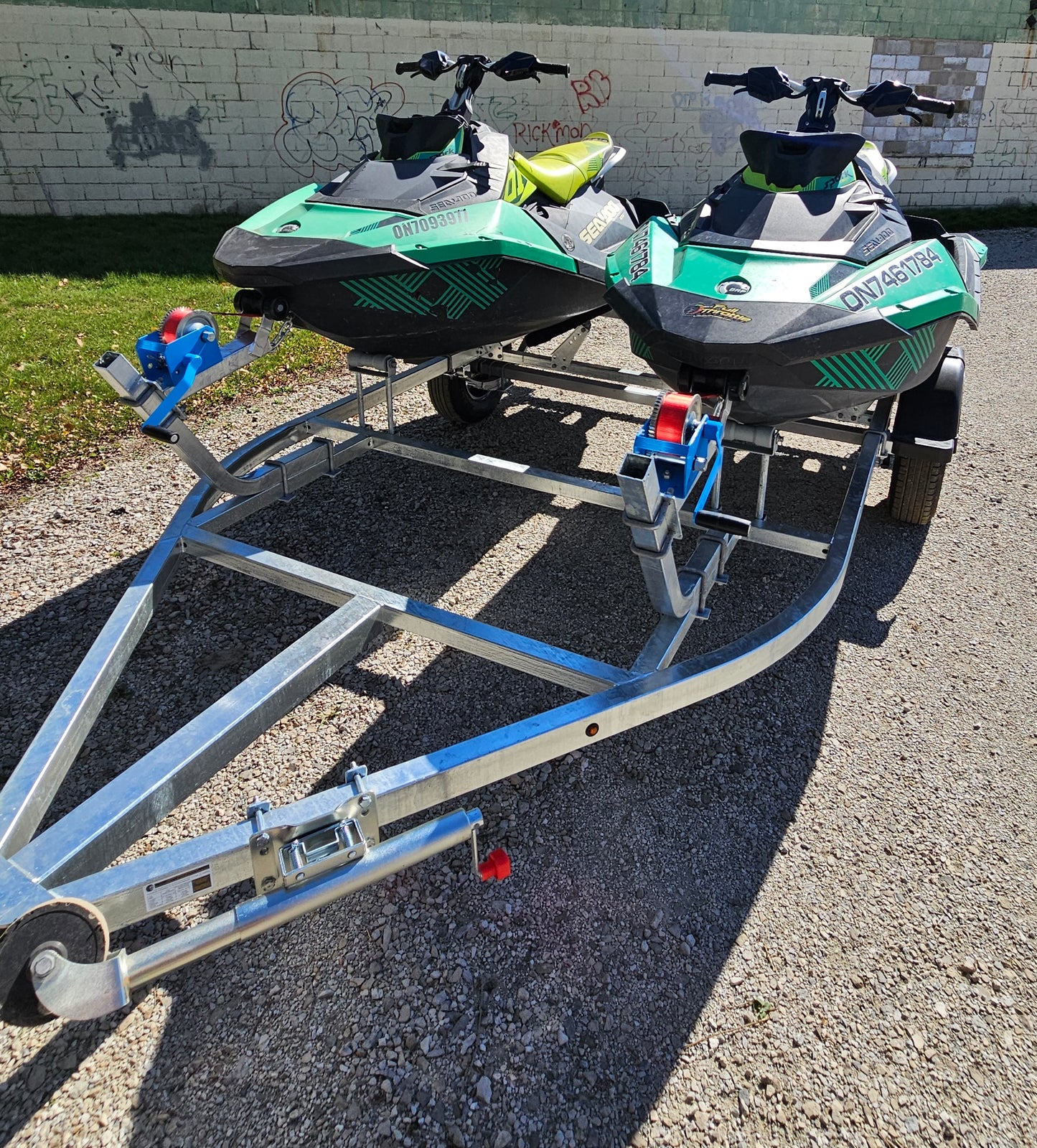 DOUBLE PWC/ JET SKI / SEA-D00 TRAILER THE FAST FISH TANDEM!
