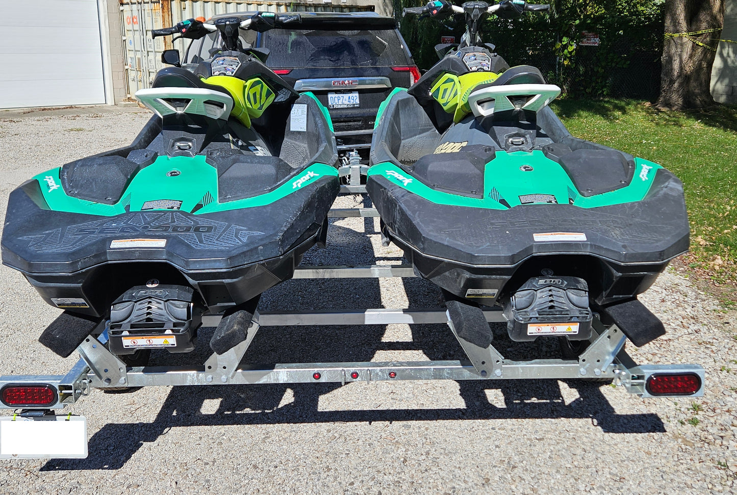 DOUBLE PWC/ JET SKI / SEA-D00 TRAILER THE FAST FISH TANDEM!