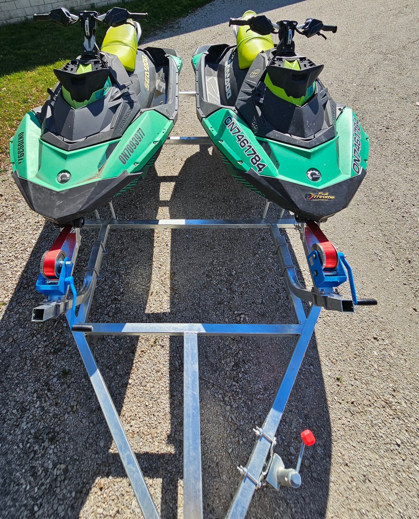 DOUBLE PWC/ JET SKI / SEA-D00 TRAILER THE FAST FISH TANDEM!