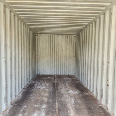 20FT SEA SHIPPING CONTAINER FRESH PAINT UPDATE ~ GREAT DELIVERY RATES TOO yelllow and grey