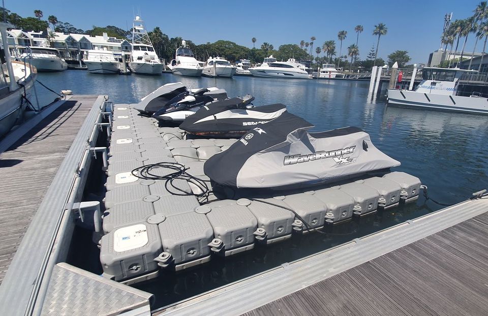 Premium Modular PWC Dock – 13' x 6.5' (4m x 2m) JET-SKI , SEA-DOO DOCK.