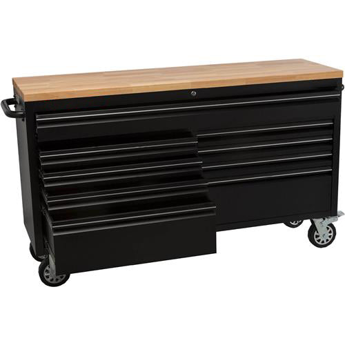 61-inch Tool chest with 9 drawers and Power Strip