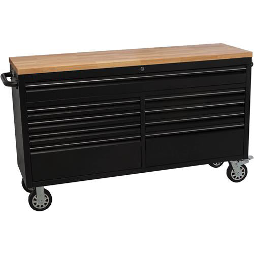 61-inch Tool chest with 9 drawers and Power Strip