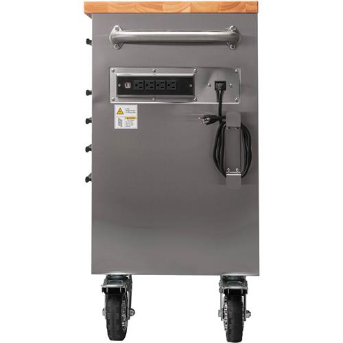 61-inch Tool chest with 9 drawers and Power Strip