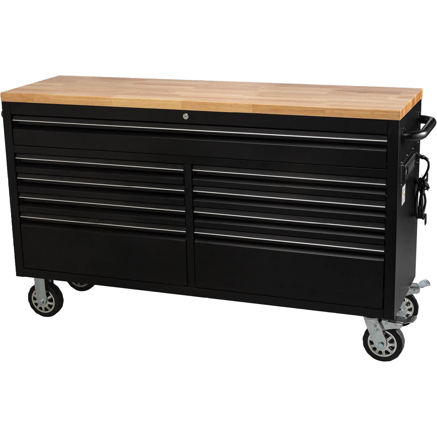 61-inch Tool chest with 9 drawers and Power Strip