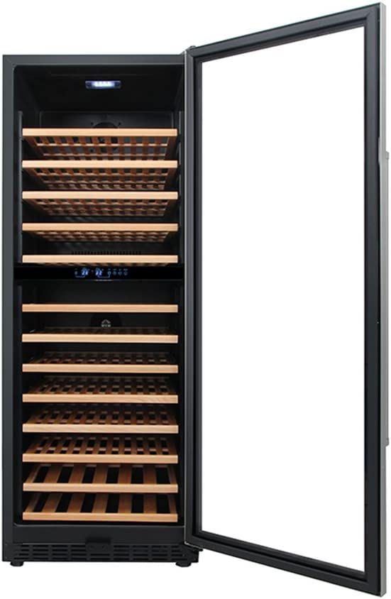 Thor Kitchen 24 inch 133 Bottles Wine Cooler Refrigerator Free Standing Wine Cellar Stainless Steel 13.42cu.ft HWC2408U