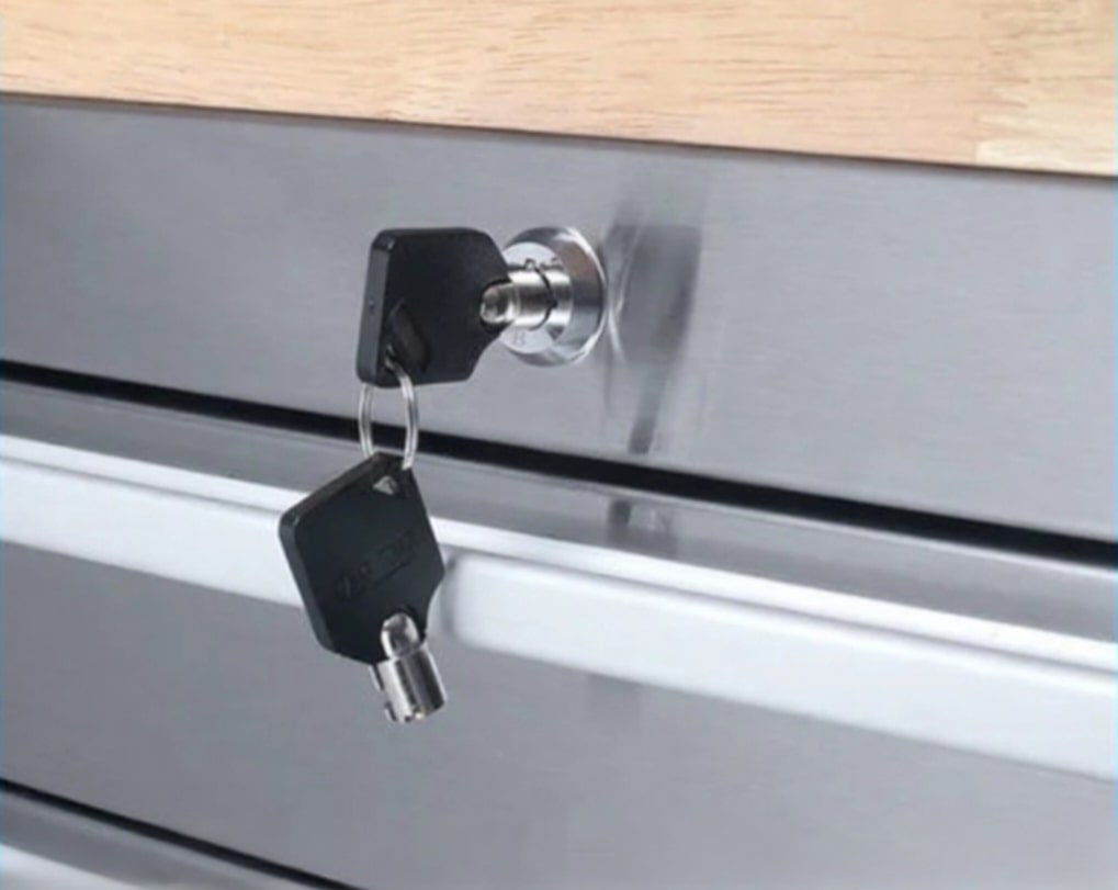 55” 10 Drawer Tool Cabinet with Uppers