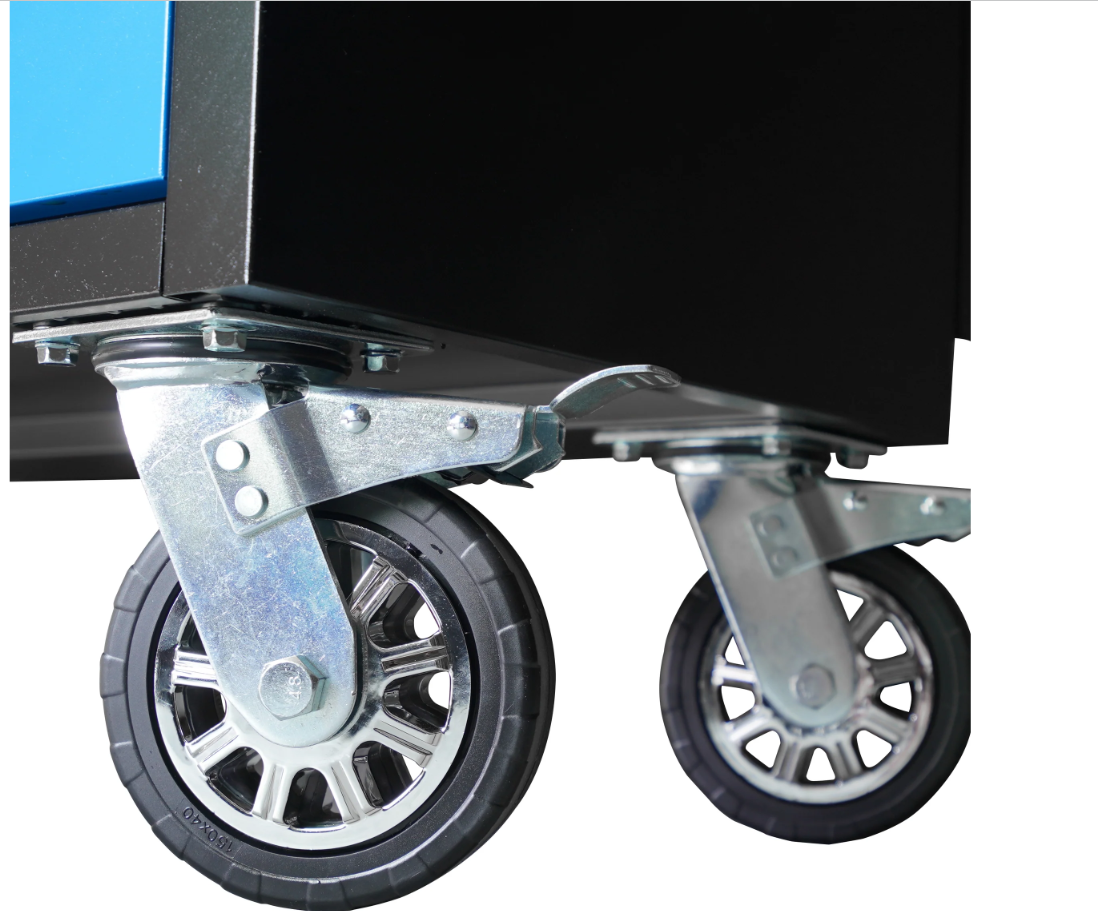 NEW 72 INCH BLUE TOOL CABINET WITH OVERHEAD CABINETS AND PEGBOARD! WOW