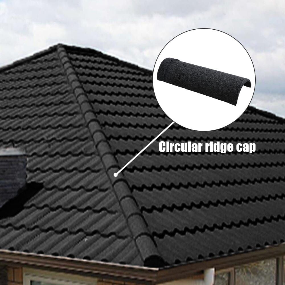 CIRCULAR RIDGECAP FOR STEEL SHINGLES