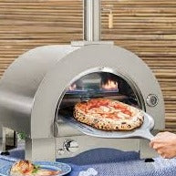 TABLE TOP WOOD FIRED PIZZA OVEN NEW FOR 2023 stainless or black!