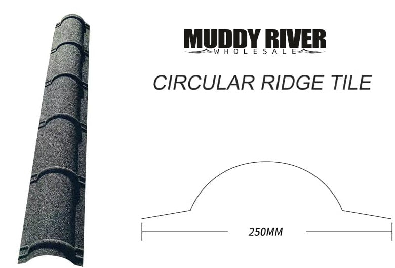 CIRCULAR RIDGECAP FOR STEEL SHINGLES