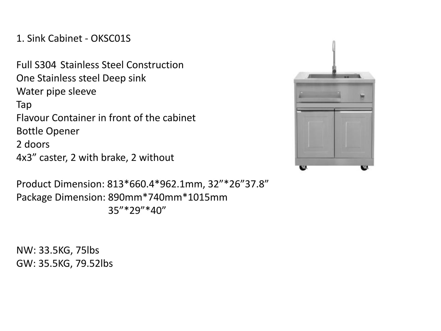 pro-style 8-piece Modular Outdoor Kitchen Suite