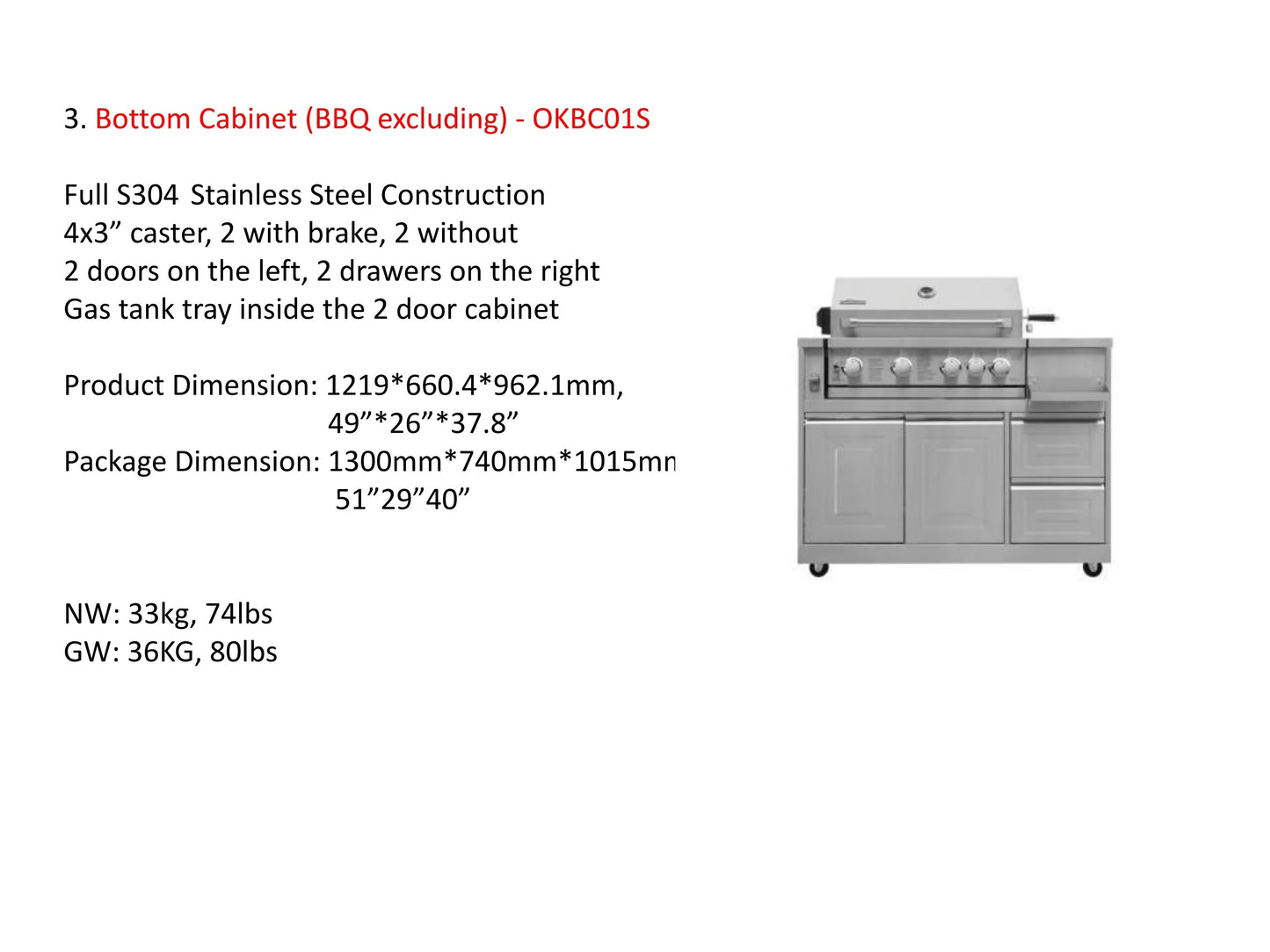 pro-style 8-piece Modular Outdoor Kitchen Suite
