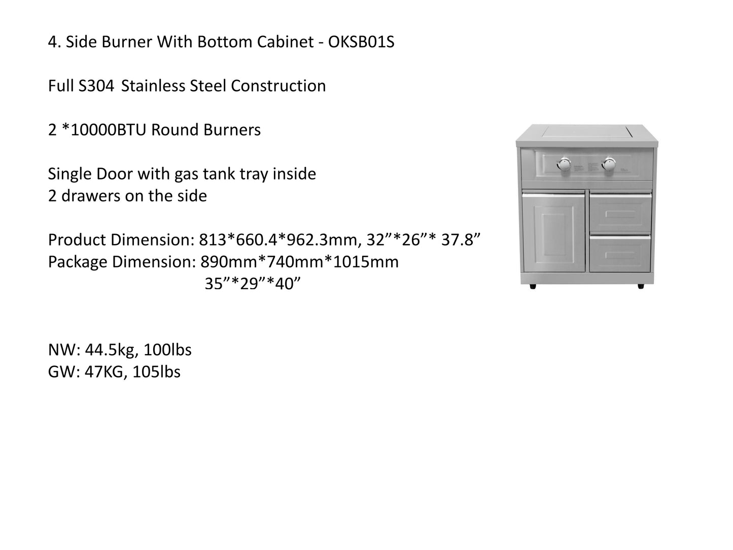 pro-style 8-piece Modular Outdoor Kitchen Suite