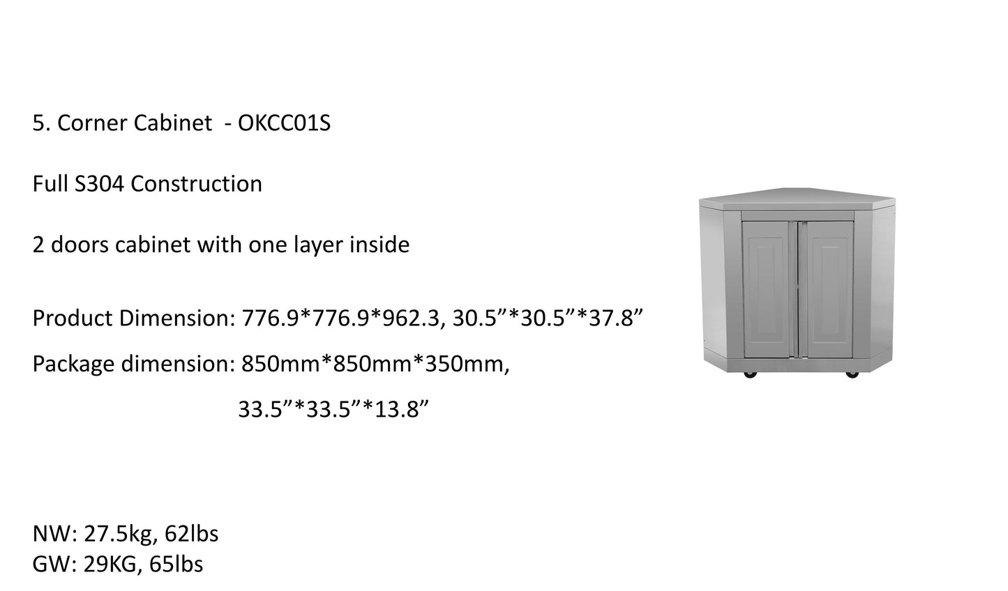pro-style 8-piece Modular Outdoor Kitchen Suite