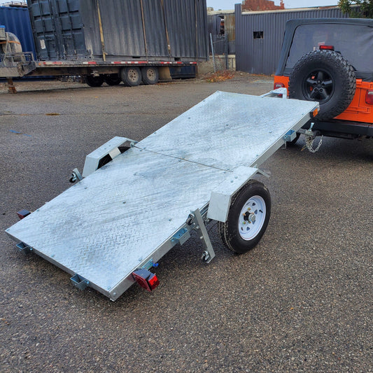 THE ULTRA 4X8  GALVANIZED FOLDING TRAILER
