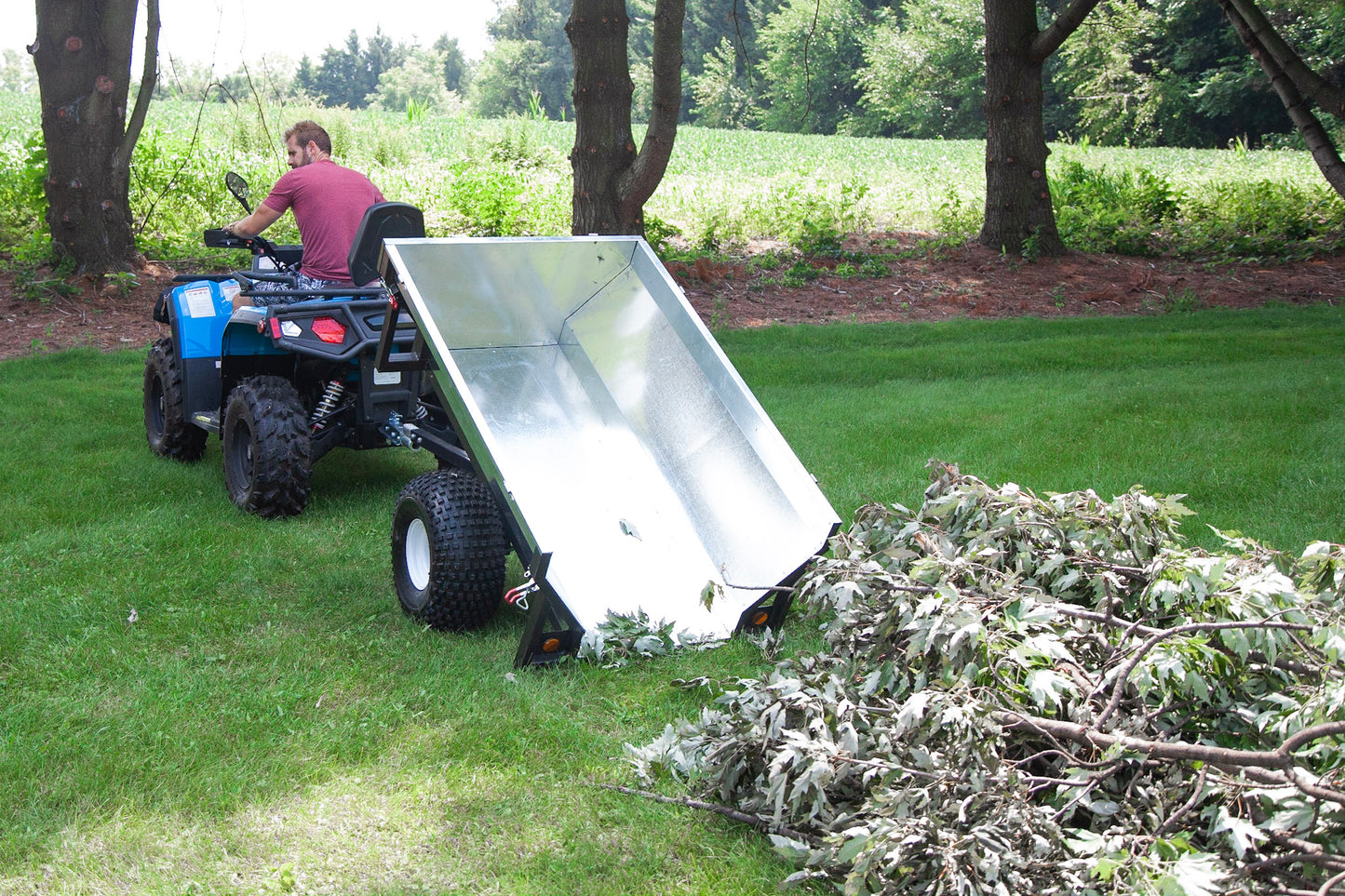 THE BOSS X - HEAVY DUTY STEEL ATV TRAILER ( with gates)