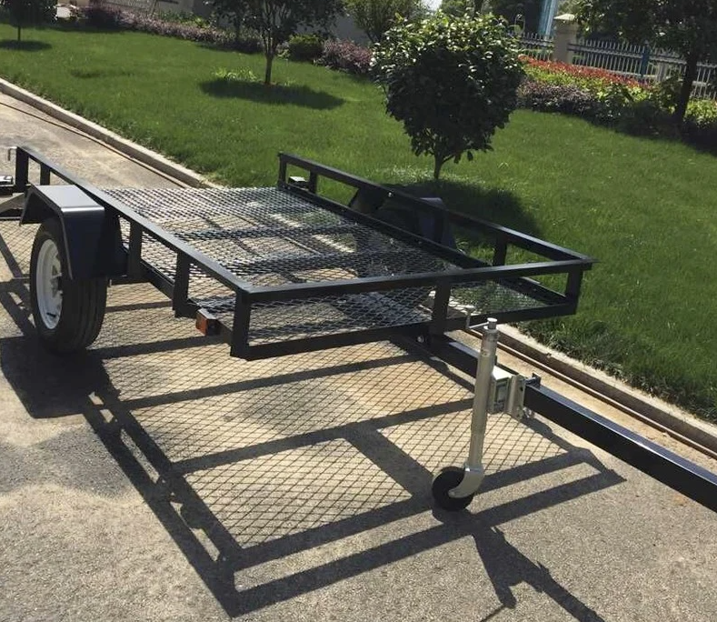 5x8 UTILITY TRAILER WITH GATES AND TILT! BLACK