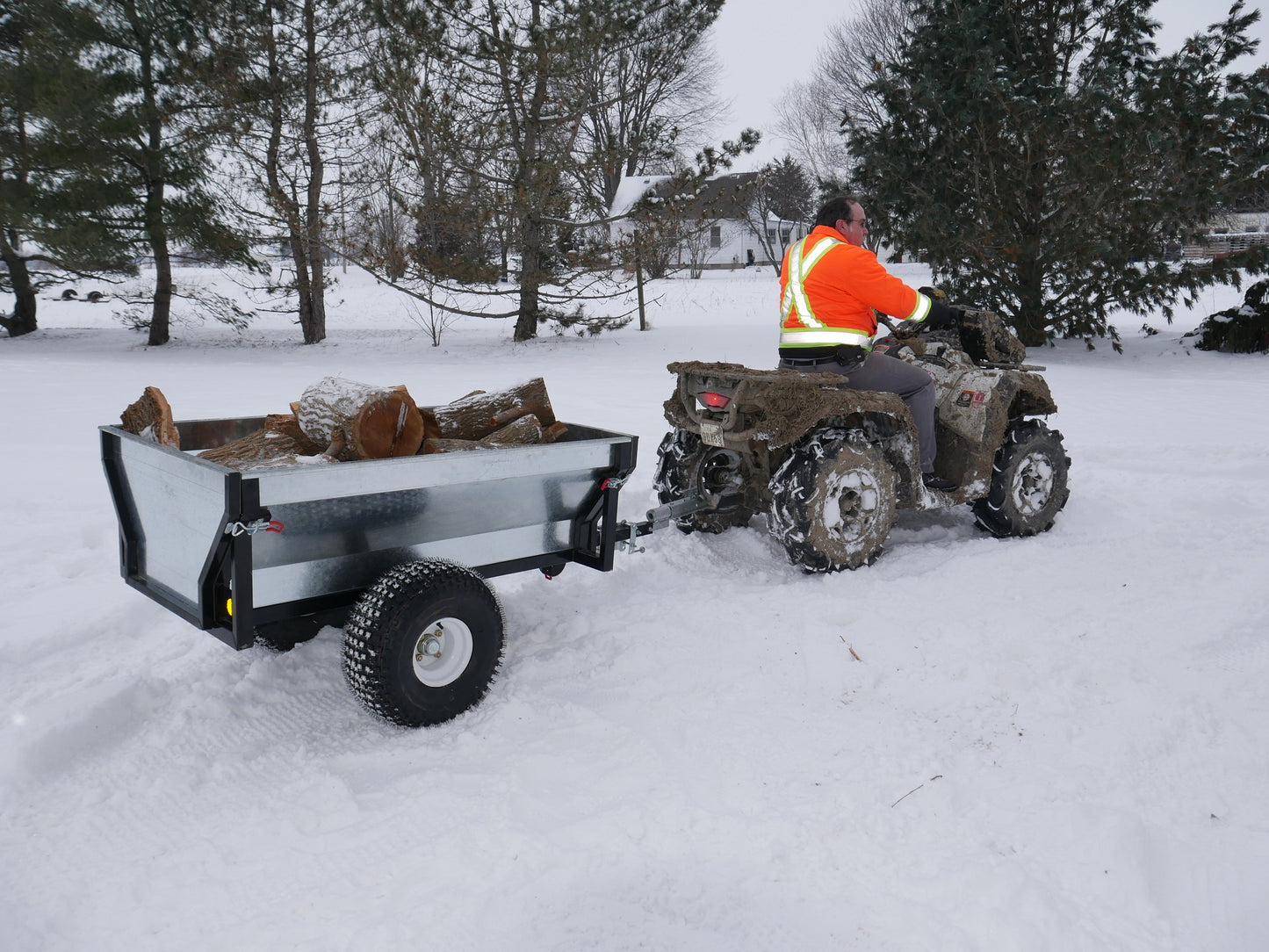 THE BOSS - HEAVY DUTY STEEL ATV TRAILER