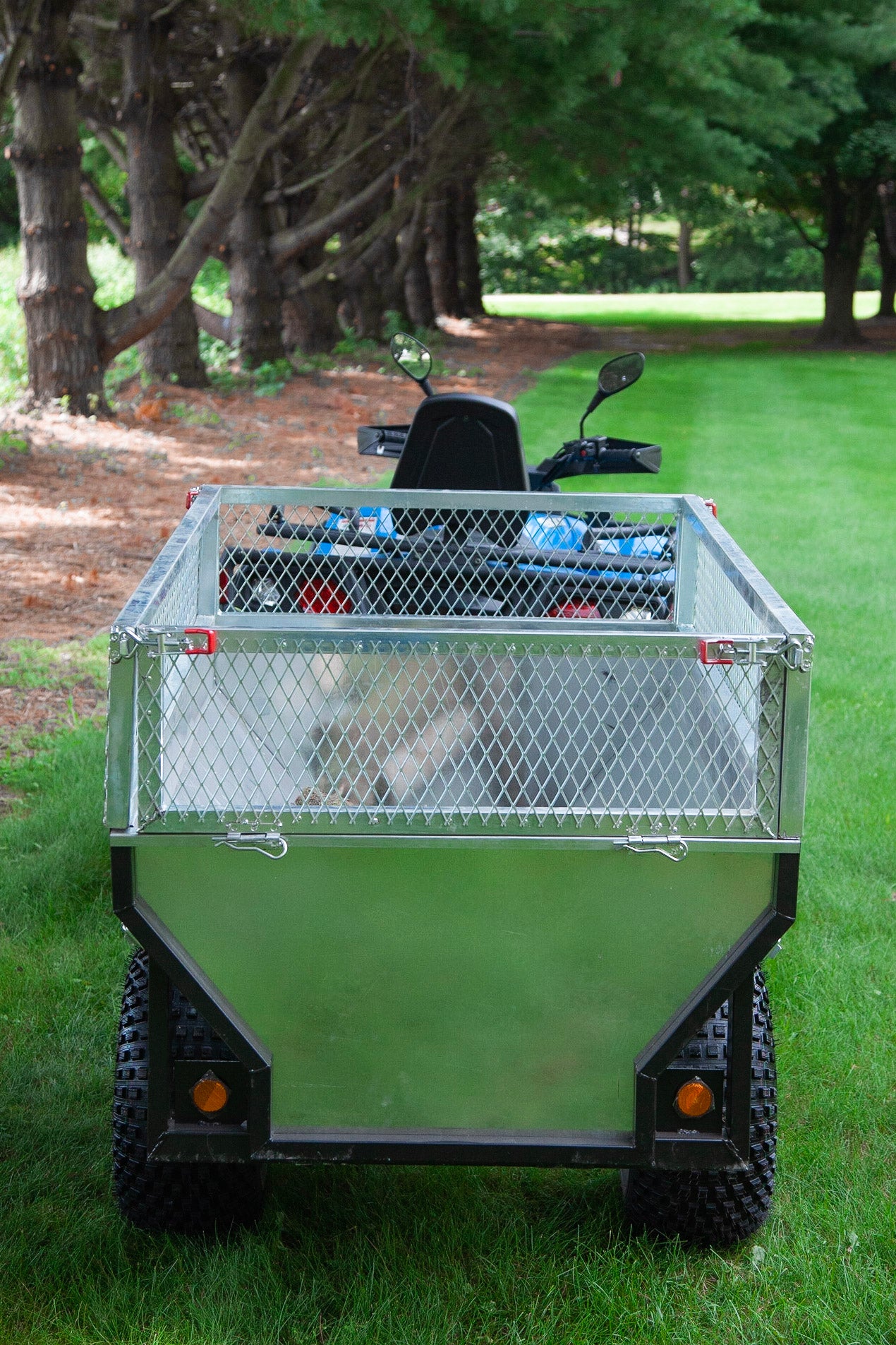 THE BOSS X - HEAVY DUTY STEEL ATV TRAILER ( with gates)