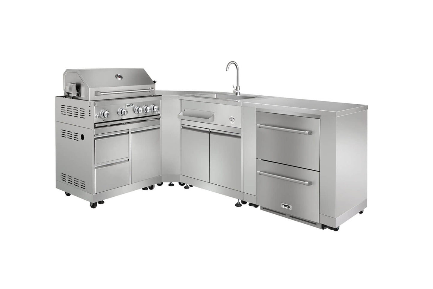 pro-style 8-piece Modular Outdoor Kitchen Suite