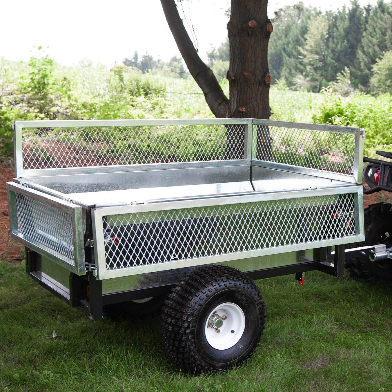 THE BOSS X - HEAVY DUTY STEEL ATV TRAILER ( with gates)