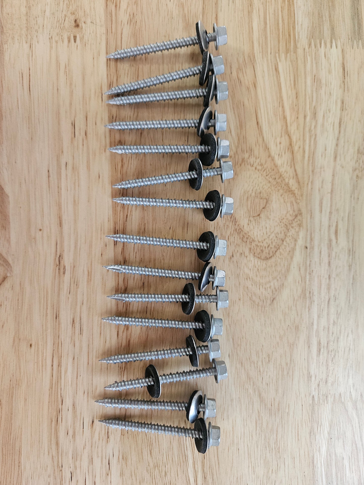 Premium #10 roofing screws galvanized    2-1/8"  inches ( 55mm)   10 gauge hex head self starting metal