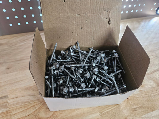 Premium #10 roofing screws galvanized    2-1/8"  inches ( 55mm)   10 gauge hex head self starting metal