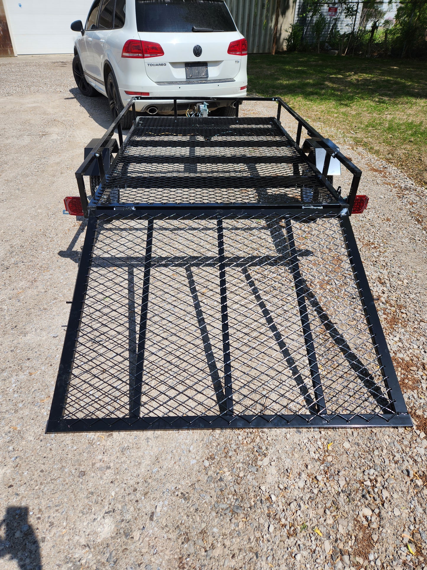5x8 UTILITY TRAILER WITH GATES AND TILT!  BLACK