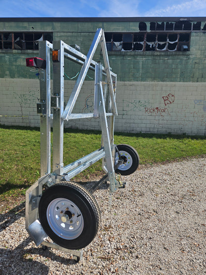 FREEDOM ULTRA  5X8 GALVANIZED FOLDING UTILITY TRAILER