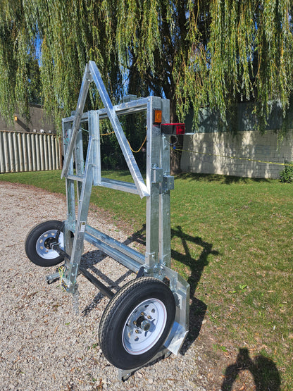 FREEDOM ULTRA  5X8 GALVANIZED FOLDING UTILITY TRAILER