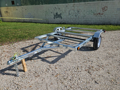 FREEDOM ULTRA  5X8 GALVANIZED FOLDING UTILITY TRAILER