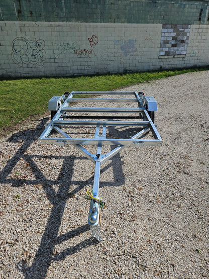 FREEDOM ULTRA  5X8 GALVANIZED FOLDING UTILITY TRAILER