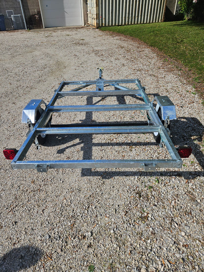 FREEDOM ULTRA  5X8 GALVANIZED FOLDING UTILITY TRAILER