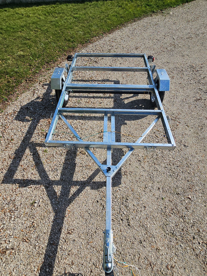 FREEDOM ULTRA  5X8 GALVANIZED FOLDING UTILITY TRAILER