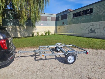 FREEDOM ULTRA  5X8 GALVANIZED FOLDING UTILITY TRAILER