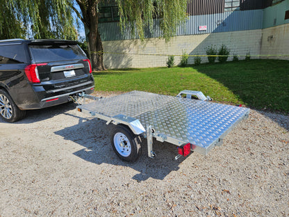 FREEDOM ULTRA  5X8 GALVANIZED FOLDING UTILITY TRAILER