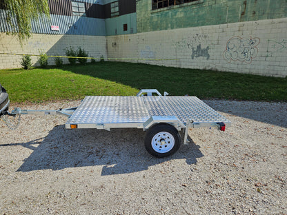 FREEDOM ULTRA  5X8 GALVANIZED FOLDING UTILITY TRAILER