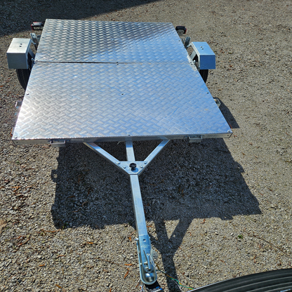 FREEDOM ULTRA  5X8 GALVANIZED FOLDING UTILITY TRAILER