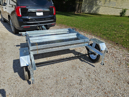 FREEDOM ULTRA  5X8 GALVANIZED FOLDING UTILITY TRAILER