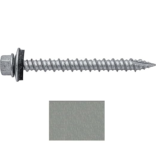 Premium #10 roofing screws galvanized    2-1/8"  inches ( 55mm)   10 gauge hex head self starting metal