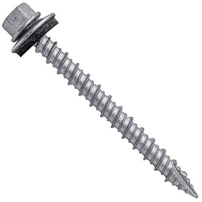 Premium #10 roofing screws galvanized    2-1/8"  inches ( 55mm)   10 gauge hex head self starting metal