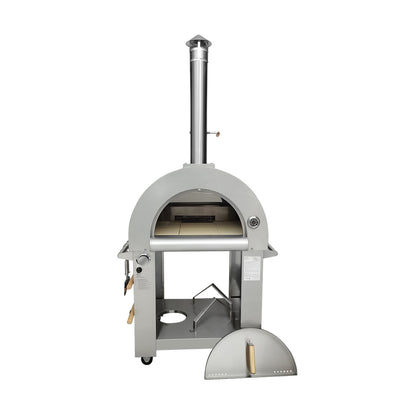Kitchen Stainless Steel Gas / Wood fired outdoor pizza oven HPO03SH